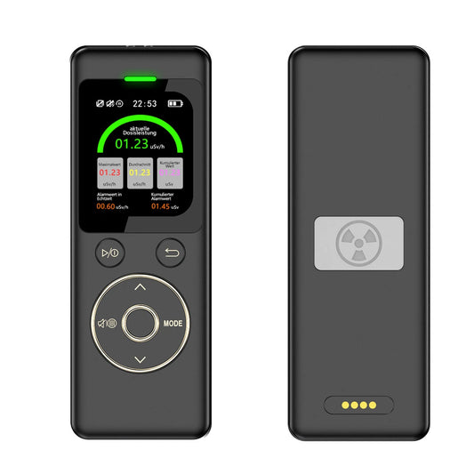 GM02 Geiger Counter Radiation Tester, 48mm TFT Screen, 0.08µSv/h-9999µSv/h, Magnetic Charging, Long Battery Life, Accurate Measurement