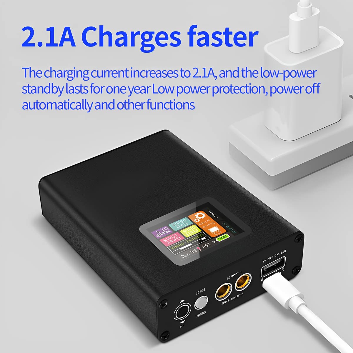 Mini Spot Welder Kit with Color LCD, 5000mAh Rechargeable Battery, 30 Adjustable Gears - Portable DIY Battery Welding Pen