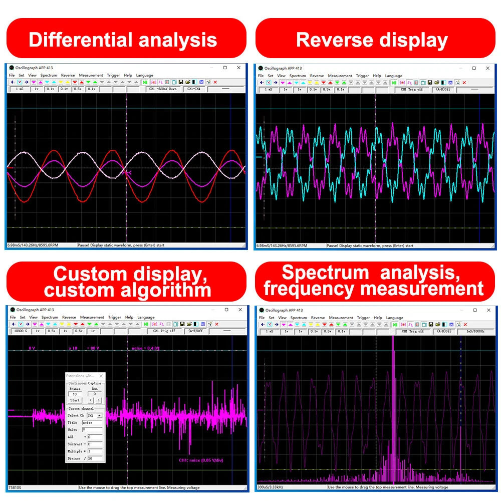 TOOLTOP ET601/ET602 5-Channel Wi-Fi USB Virtual Oscilloscope & Wireless Storage Recorder for Car Repair