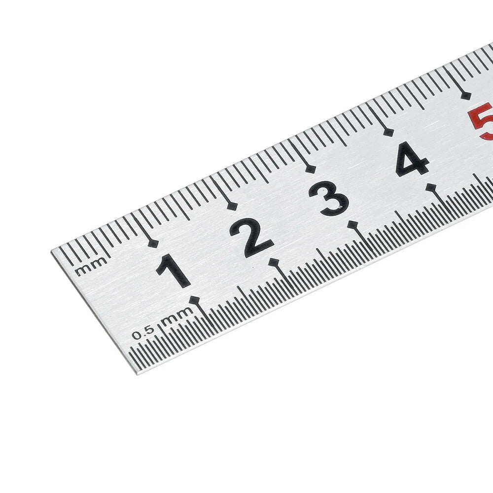 Thickened Stainless Steel Ruler 150-1200mm with Metric & Inch Scales for Woodworking