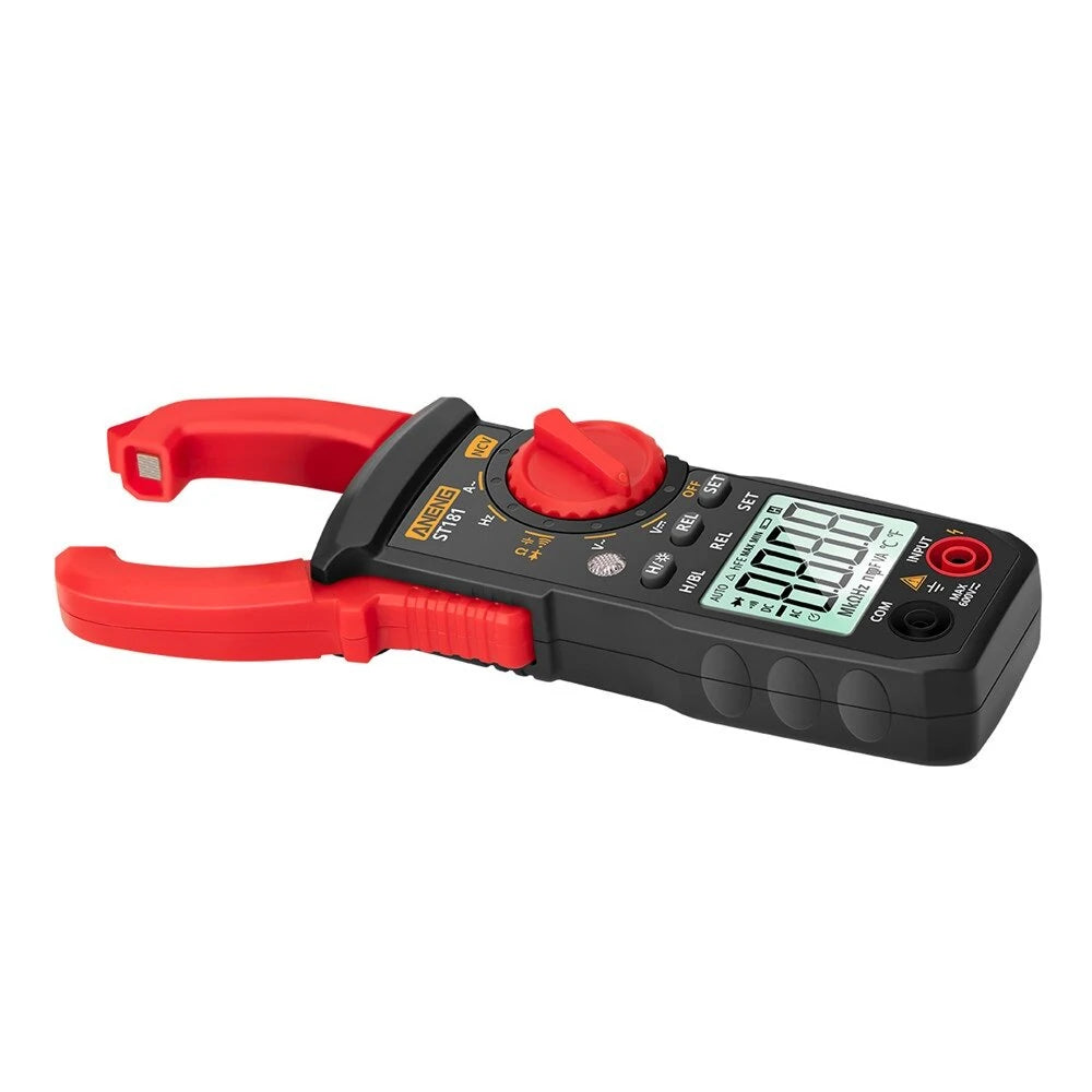 Digital Clamp Multimeter ANENG ST182 - AC/DC Voltage Tester, Capacitance, Hz, Ohm, NCV Test