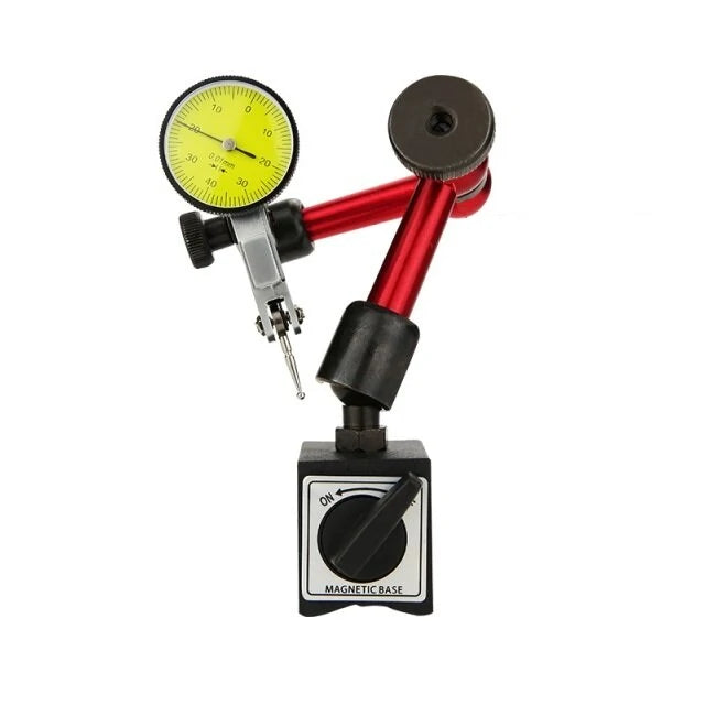 Precision Dial Indicator with Magnetic Stand - 0-10mm/30mm/0.8mm Micrometer Measuring Tool