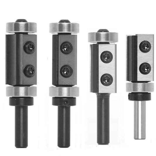 Precision Carbide CNC Router Bit - Dual-Blade Milling Cutter for Woodworking, High-End Durability