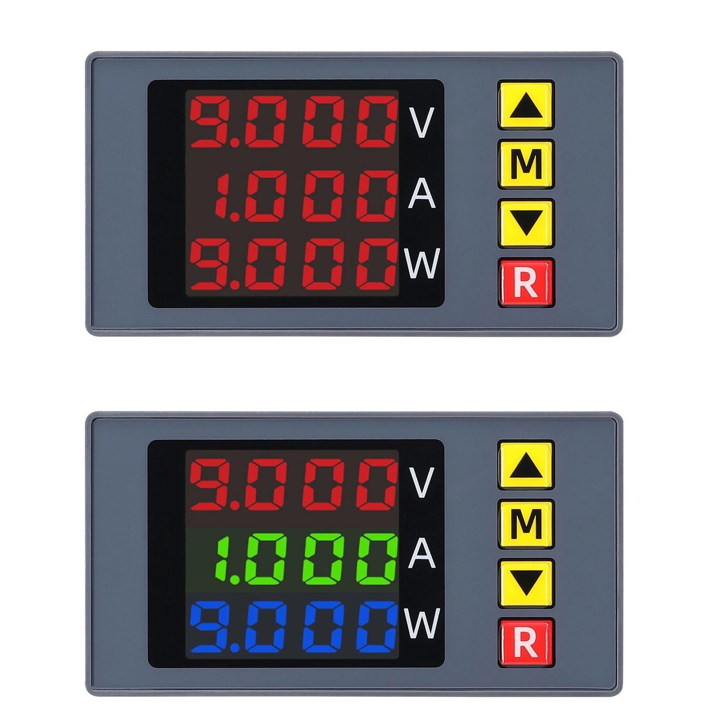 BM730 3-in-1 Digital Voltage Current Power Meter with Alarm - 4-Digit Multimeter with Adjustable Display & Safety Alerts