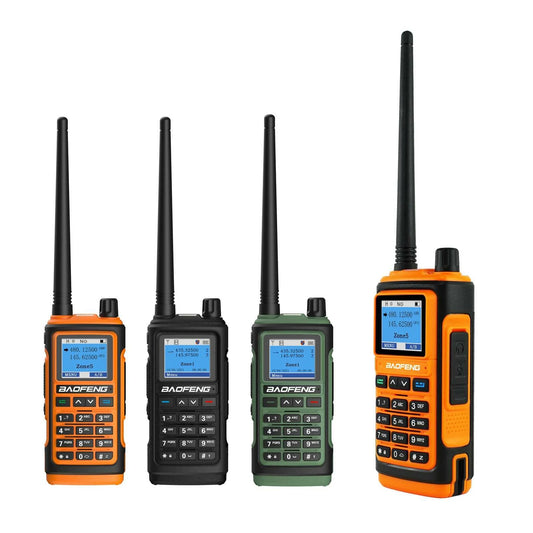 BaoFeng UV-17 Long Range 5W Portable Two-Way Radio Set, UHF/VHF Walkie Talkie with AM/FM for Hunting