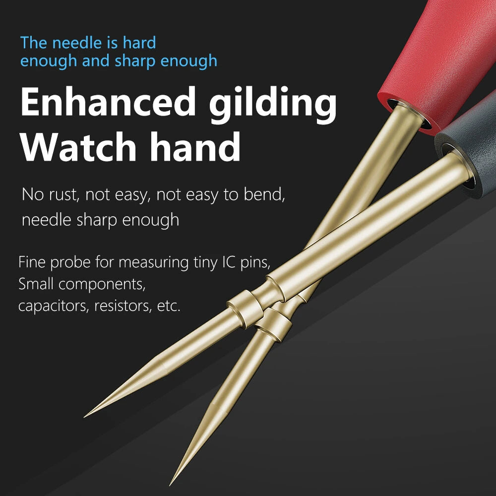 MA ANT P23A Multimeter Test Lead Set – 1000V 23A, 316 Stainless Steel, Silicone Wire, Detachable Tips