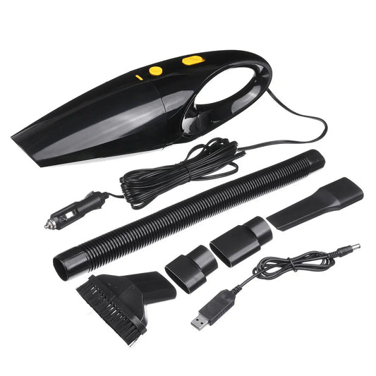 Cordless 12V 120A Car Vacuum Cleaner - Wet & Dry Handheld for Home & Pet Use