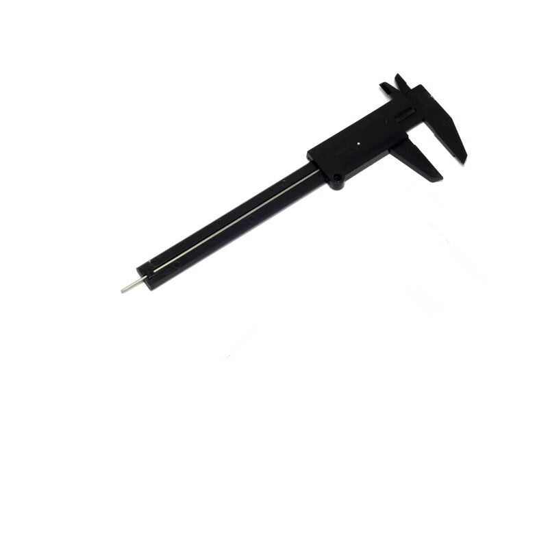 ETOPOO 6-Inch Mini Plastic Caliper, Double Scale Sliding Gauge Ruler for Eyebrow Stencil, Makeup, Student, School, Office, Home Use