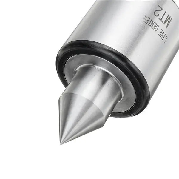 MT2 Lathe Live Center Taper Tool with Triple Ball Bearings, Alloy Steel, 0.000197 Inch Accuracy