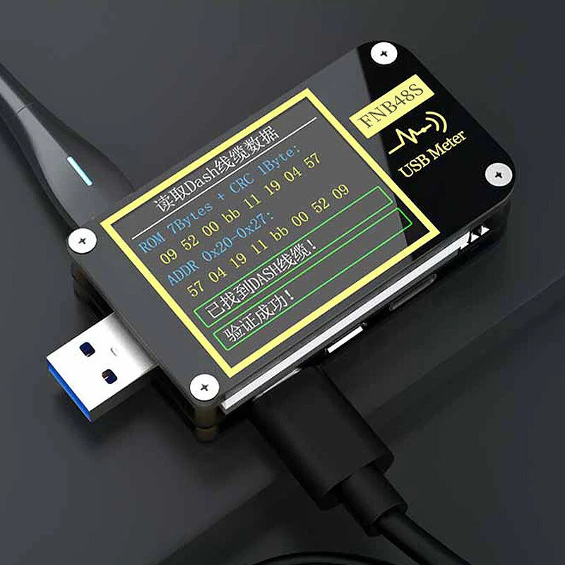 FNIRSI-FNB48S USB Tester: Voltmeter, Ammeter, PD Trigger, Fast Charging Protocols