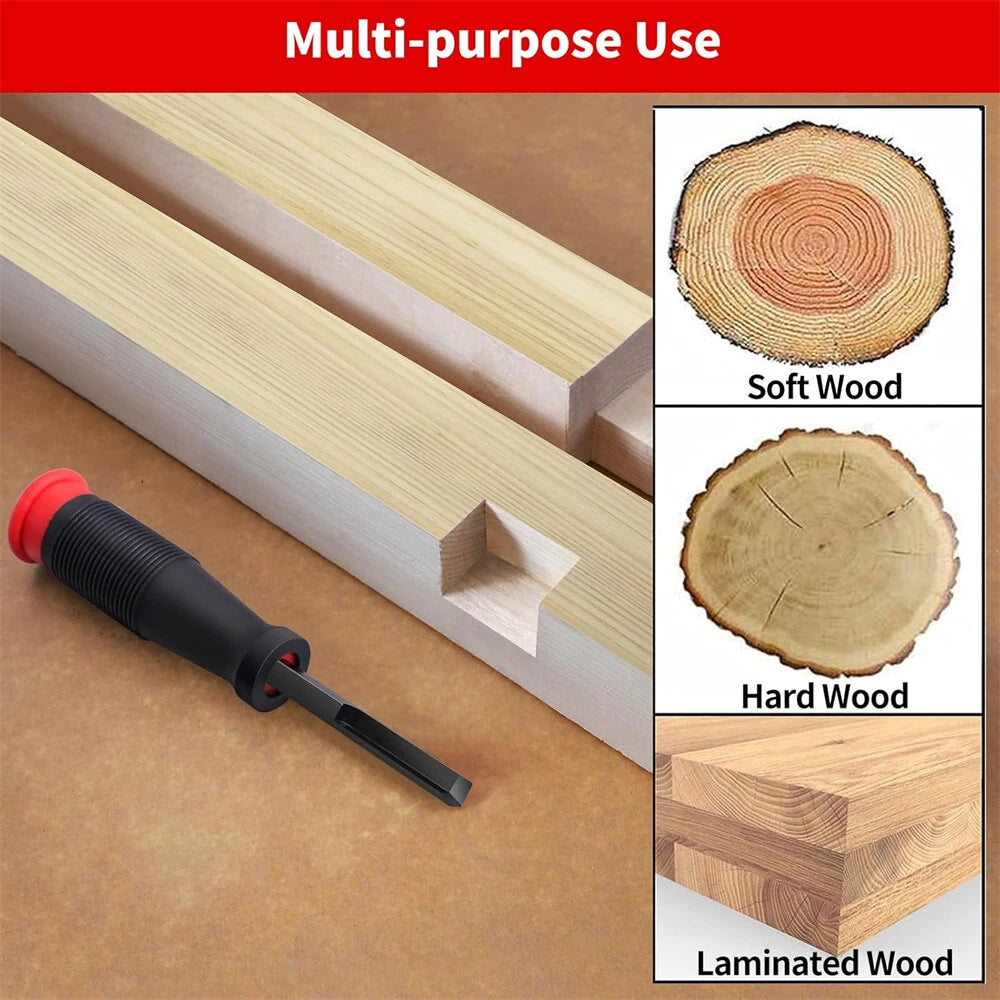 Right Angle Corner Chisel, High Carbon Steel Blade, 2.76 Inch Depth, for Door Installation, Wood Carving & Framing Woodworking Tools