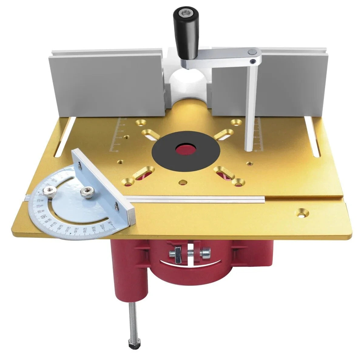 Durable Router Lift with Rapid Elevation for 63.8~65.5mm Motors and Drum Sanders – Versatile Woodworking Plate Insert