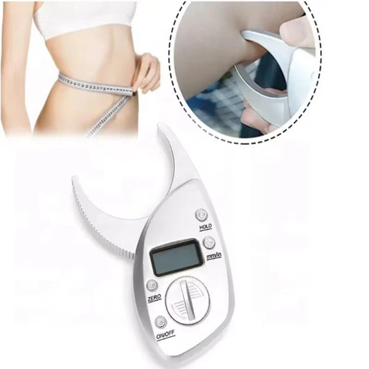 Digital Body Fat Caliper with LCD Display - Accurate and Reliable Skinfold Measurement Tool for Home Fitness