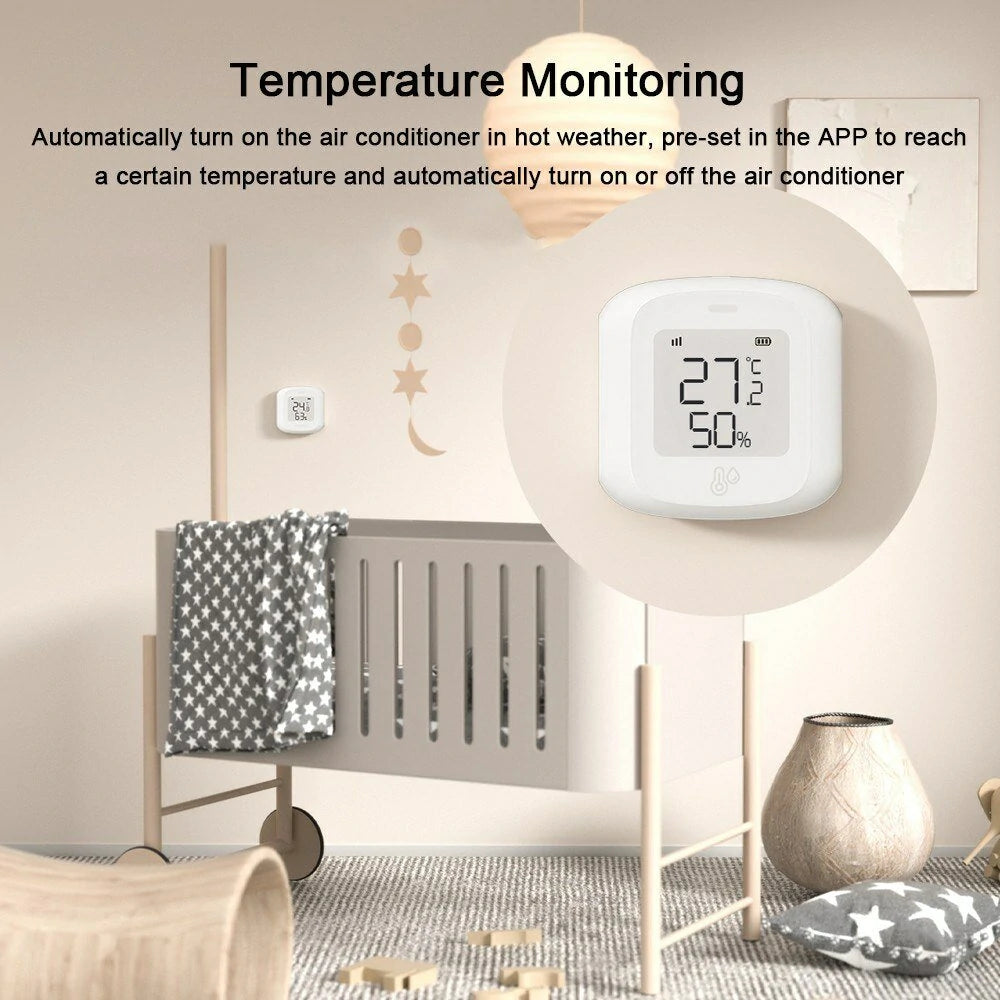 Smart Home WiFi Temperature & Humidity Monitor with App Control
