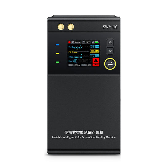 FNIRSI SWM-10 Mini Spot Welder, 4 Gears Adjustable, Double Pulse Welding Machine for 18650 Battery Pack with Built-in 5000mAh Battery