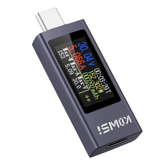 KWS-2302C Type-C Digital Display DC Voltage Ampere Power Meter 0-30V 0-12A Real-Time Monitoring Intelligent Quick Charge Tester Compact