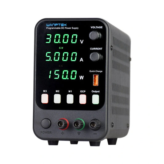 WANPTEK Adjustable DC Power Supply APS Series 30V-120V 2-10A with 4-Digit LED Display