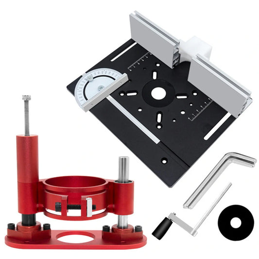 65mm Universal Router Lift Table Base for Woodworking Benches & Table Saw - Aluminum Alloy Tool