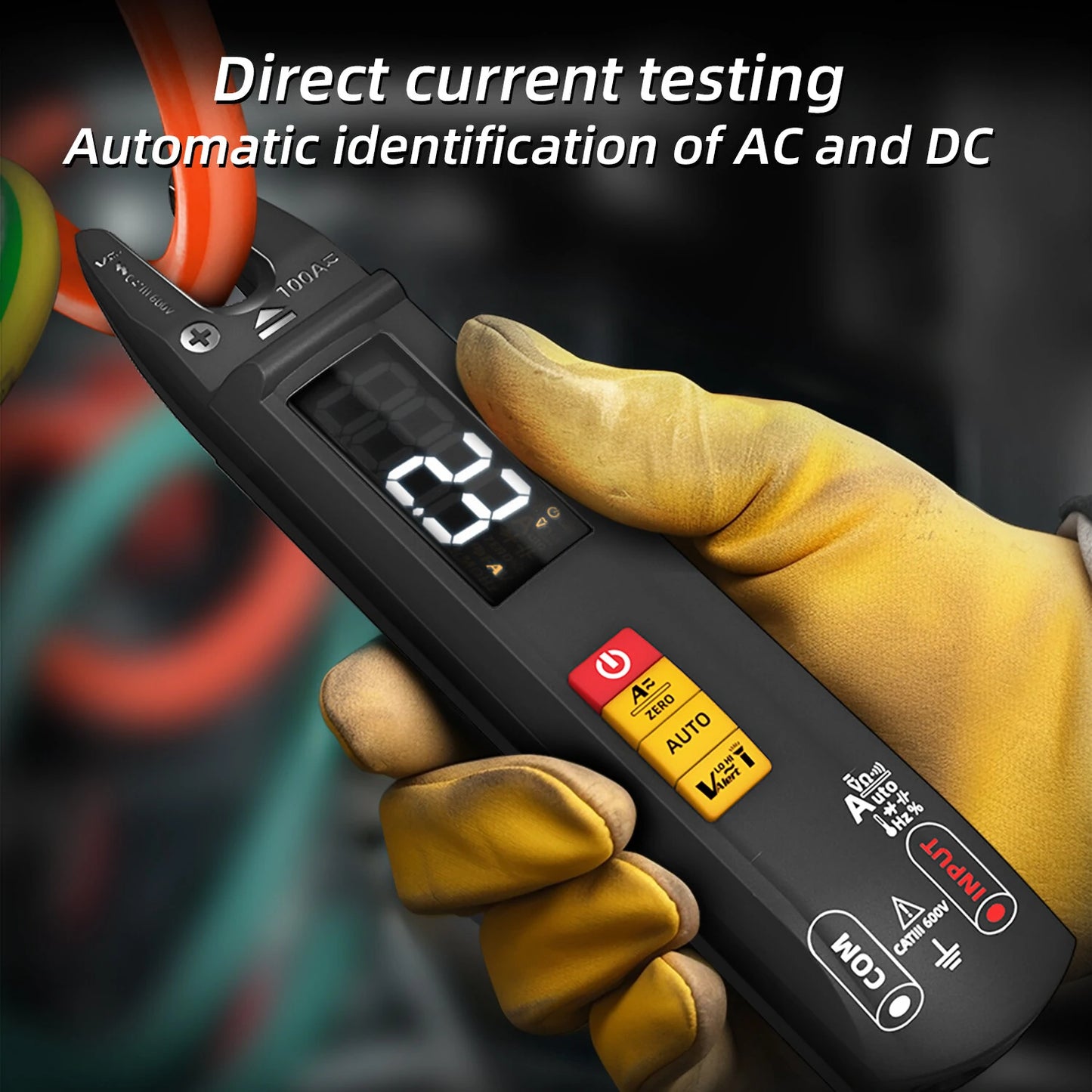 BSIDE U1 Intelligent Multimeter: LED Flashlight, AC/DC Recognition, Reliable Burn Protection, Capacitance Test, V~Alert Live Wire Check - Essential for Electrical Maintenance