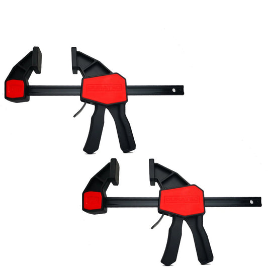 Quick Grip 6/12 Inch Bar Clamps for Woodworking with Reinforced Design and Conversion Trigger