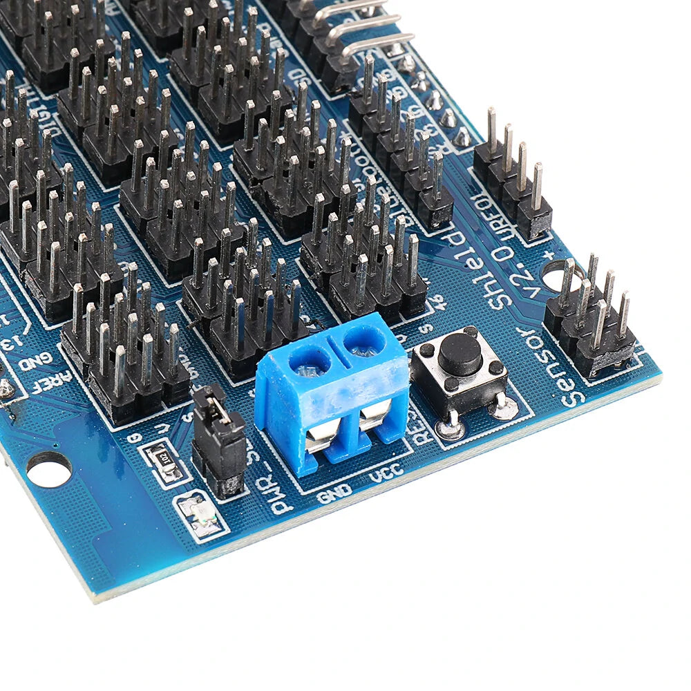 Geekcreit MEGA Sensor Shield V2.0 Expansion Board for ATMEGA 2560 R3 - Compatible with Official Arduino Boards