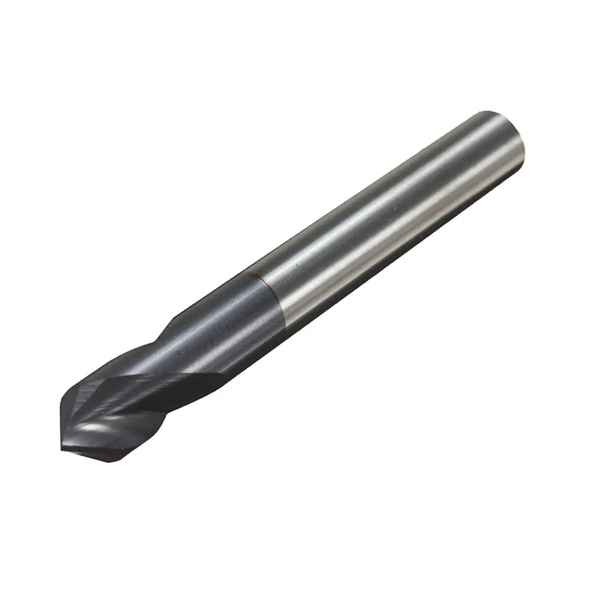 Drillpro 2pcs 6mm 2-Flute 90° Chamfer Mill HRC45 Carbide End Mill Cutter