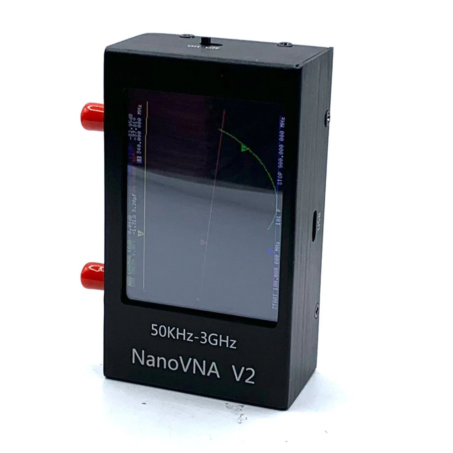 NanoVNA V2 3GHz Vector Network Analyzer, 70dB Dynamic Range, 2.8-Inch Display, Includes RG405 RF Cables & Calibration Kit