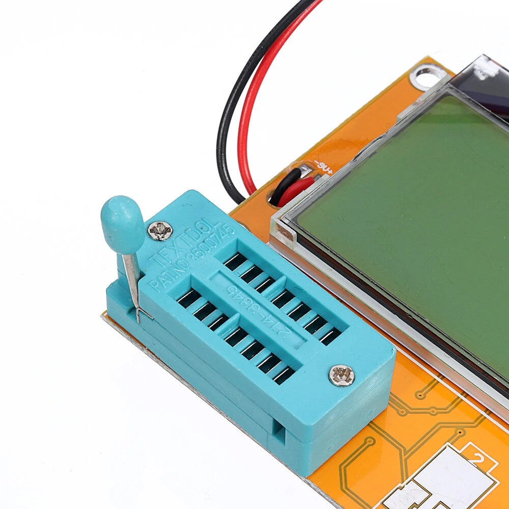 Geekcreit LCR-T4 Transistor Tester with 12864 LCD - Resistance, Capacitance, and ESR SCR Meter