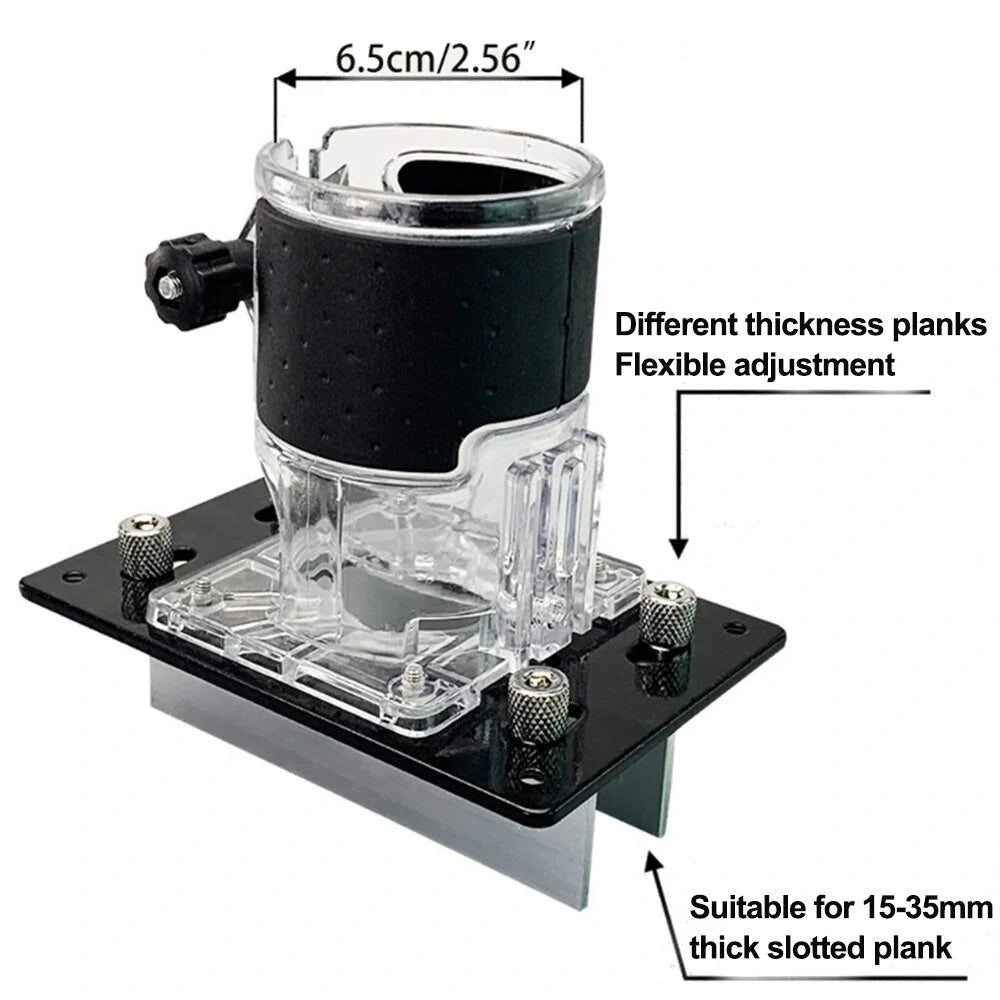 2-in-1 Portable Invisible Connector Slotter & Punch Locator Woodworking Trimming Machine