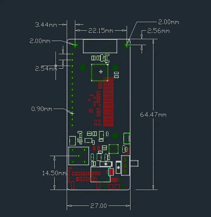 ESP32 LoRa32 V2.1 Development Board - LILYGO® Paxcounter/Disaster-Radio with 0.96-inch OLED, Bluetooth, WiFi, SMA
