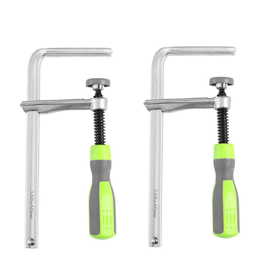 Woodworking Guide Rail Clamps with Plastic Handle Screw Action Arm for MFT Table Track Saw Rails (120-300mm)