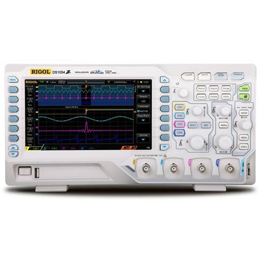 DS1054Z Digital Oscilloscope, 4 Channels, 50MHz, 1GS/s, 7-inch WVGA, 12Mpts, 30,000wfm