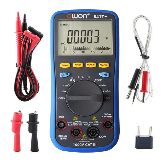 OWON B41T+ 4.5-Digit Bluetooth Multimeter with True RMS, Datalogger & Temperature Tester