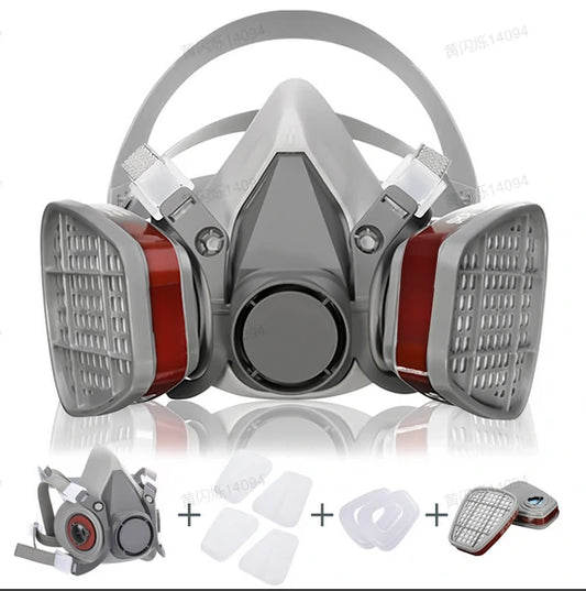 NASUM M101 Half Face Gas Mask for Painting, Dust, Chemicals, Polishing, Welding, and Pesticides Protection