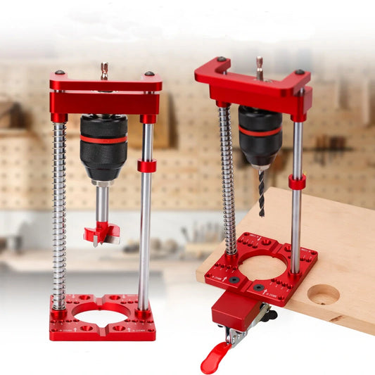 ENJOYWOOD Drill Guide Stand: 35mm 26mm Concealed Hinge Jig for Cabinet Hardware & DIY Woodworking