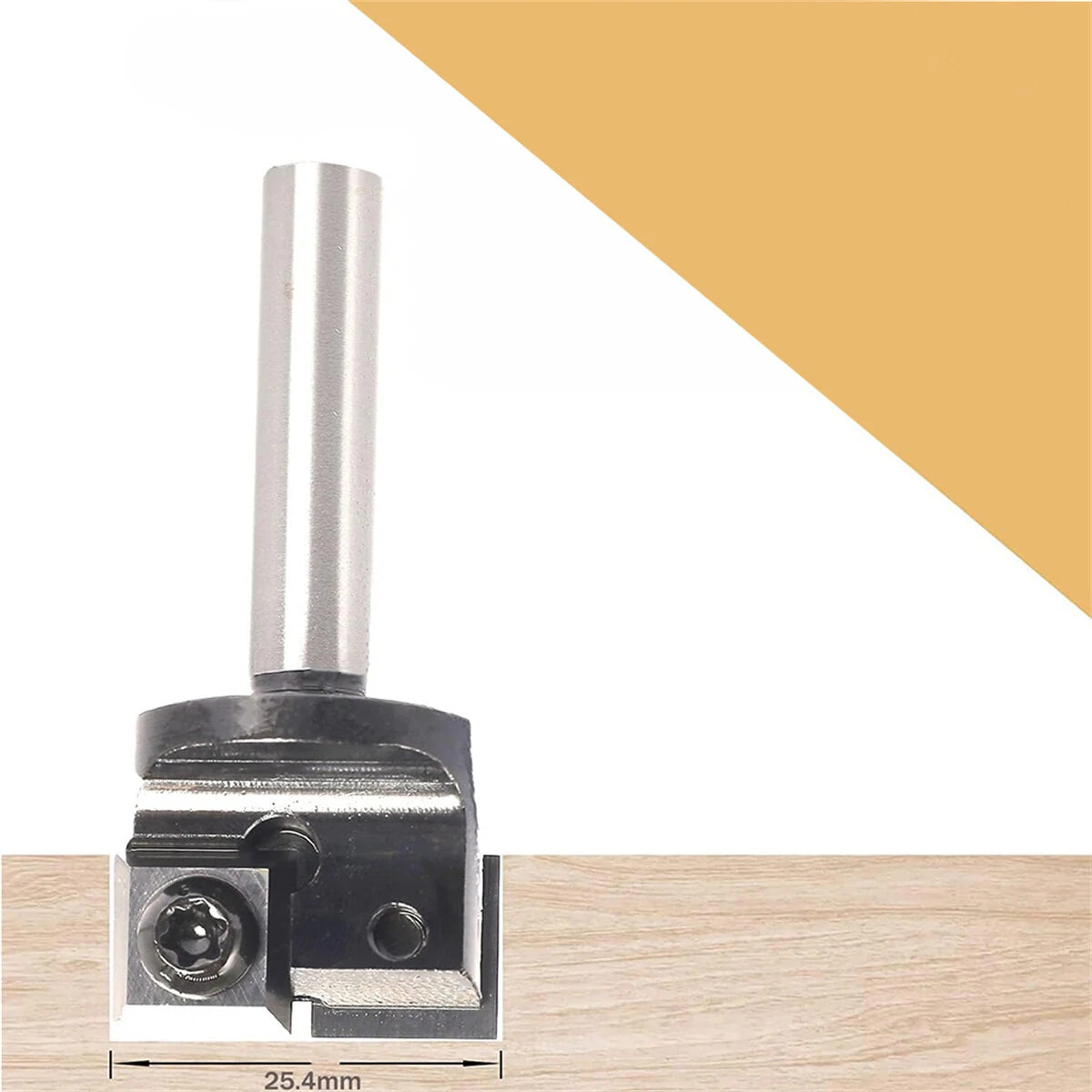 Versatile Hard Alloy Router Bit for Woodworking - Two-Blade Vertical Milling Cutter
