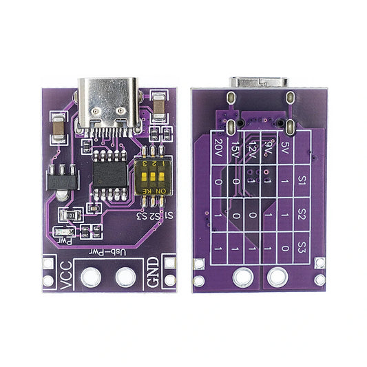 USB-C Fast Charge Trigger Module: PD QC AFC 5V-20V Output Charger