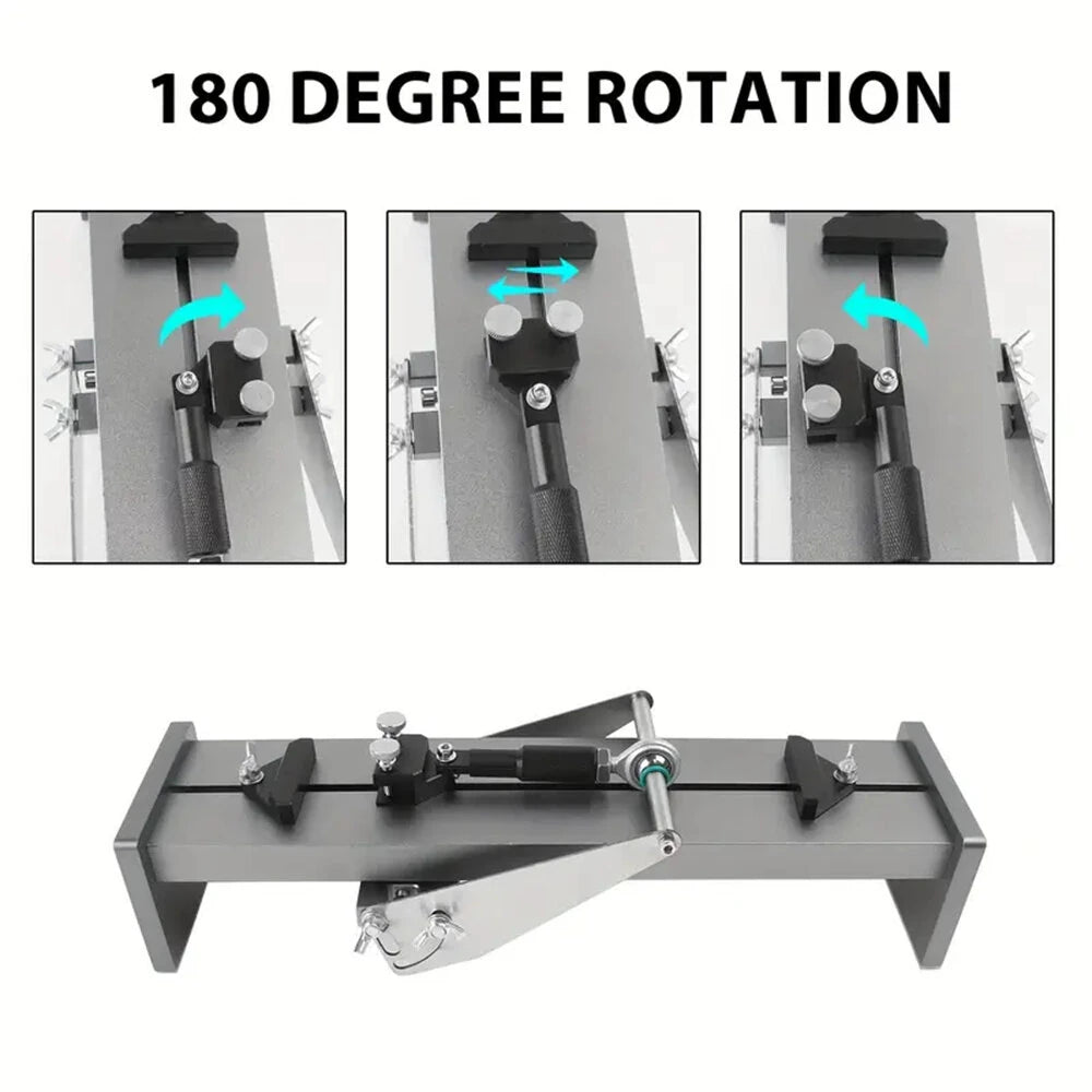 Manual Aluminum Knife Sharpener: Fixed Angle Grinder for Woodworking, Chisels, Scissors & Planers