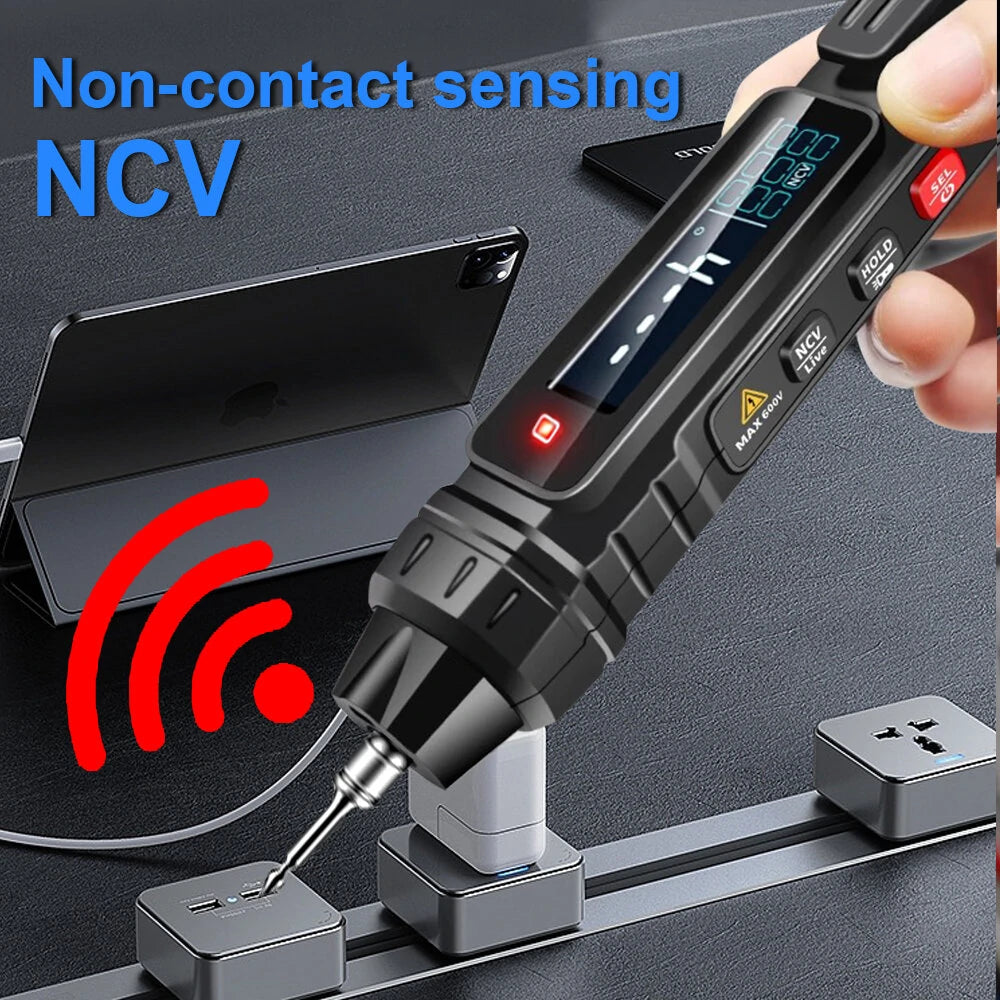 MUSTOOL MT005/MT005PRO Digital Multimeter Pen, 4000 Counts, Professional Non-Contact AC/DC Voltage & Ohm Diode Tester Tool