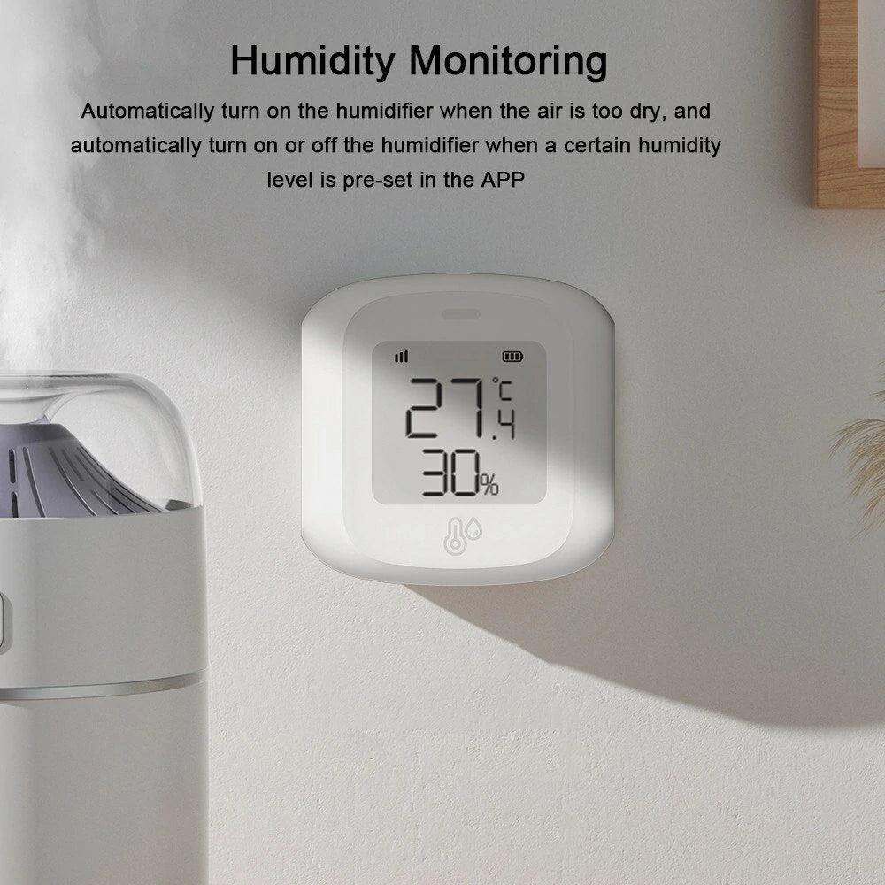 Smart Home WiFi Temperature & Humidity Monitor with App Control