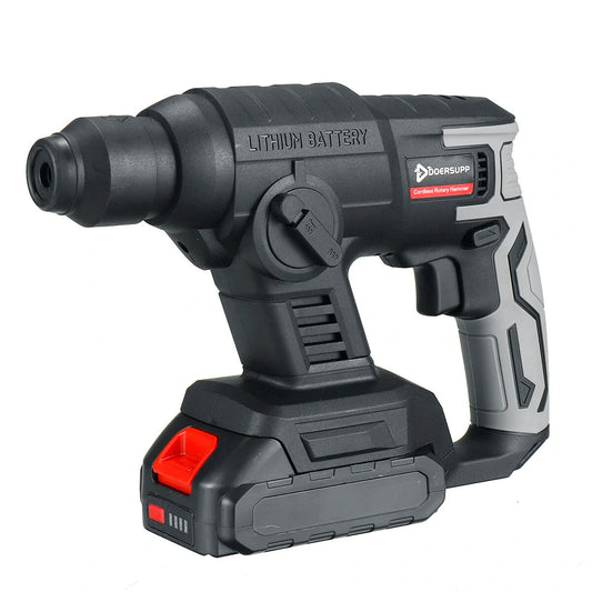 Doersupp Cordless Rotary Hammer Drill - Rechargeable Electric Impact Tool Compatible with Makita (0/1/2 Battery Options)