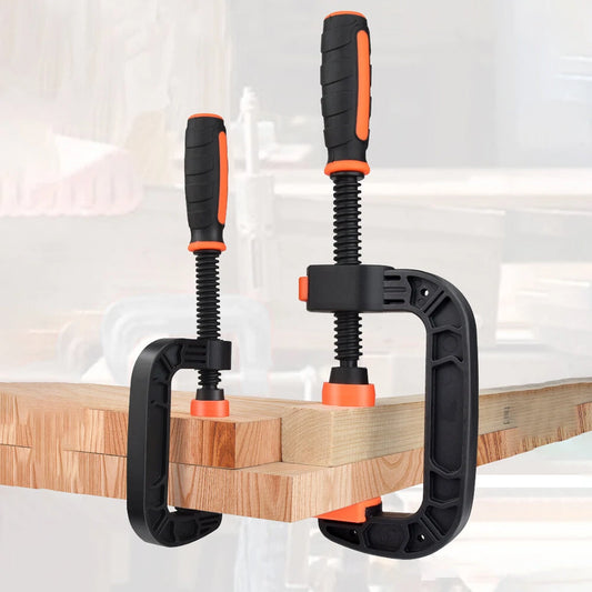 Heavy Duty Nylon C-Clip G-Clamp with Quick Release for Woodworking Carpentry Hand Tools