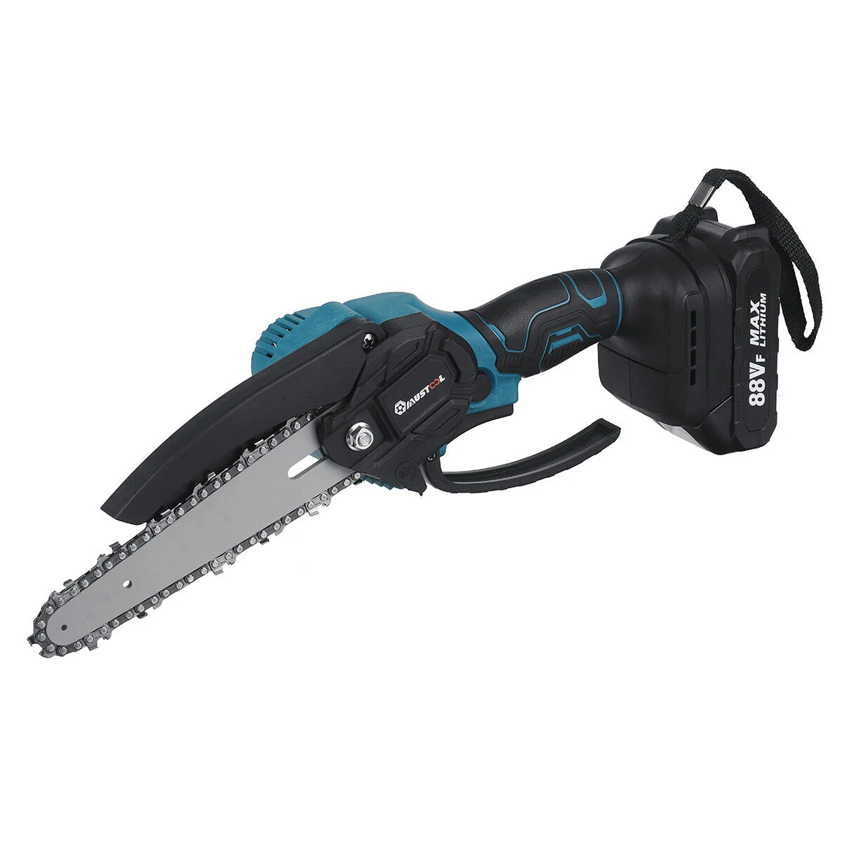 Cordless Electric Chainsaw 18V 1200W, 6-Inch Brush Motor Wood Cutter, 10,000 RPM, Optional Battery
