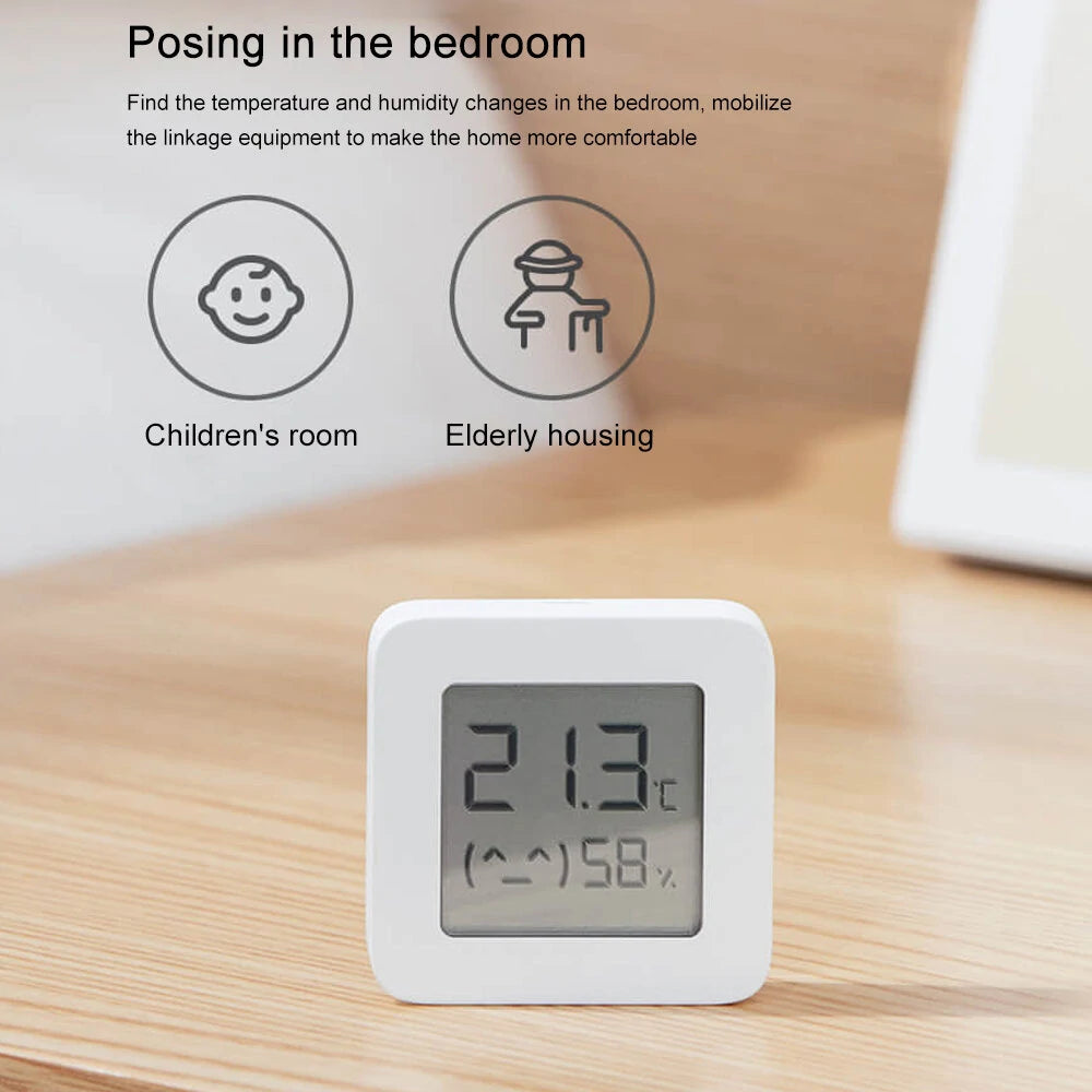 Xiaomi Mijia Smart LCD Bluetooth Thermometer & Humidity Sensor 2-Pack