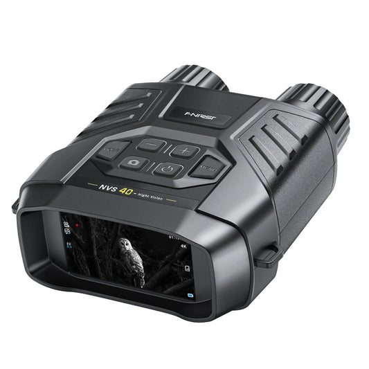 FNIRSI NVS-40 4K HD Night Vision Device, 6X Zoom, 300m Range, 7-Level Infrared