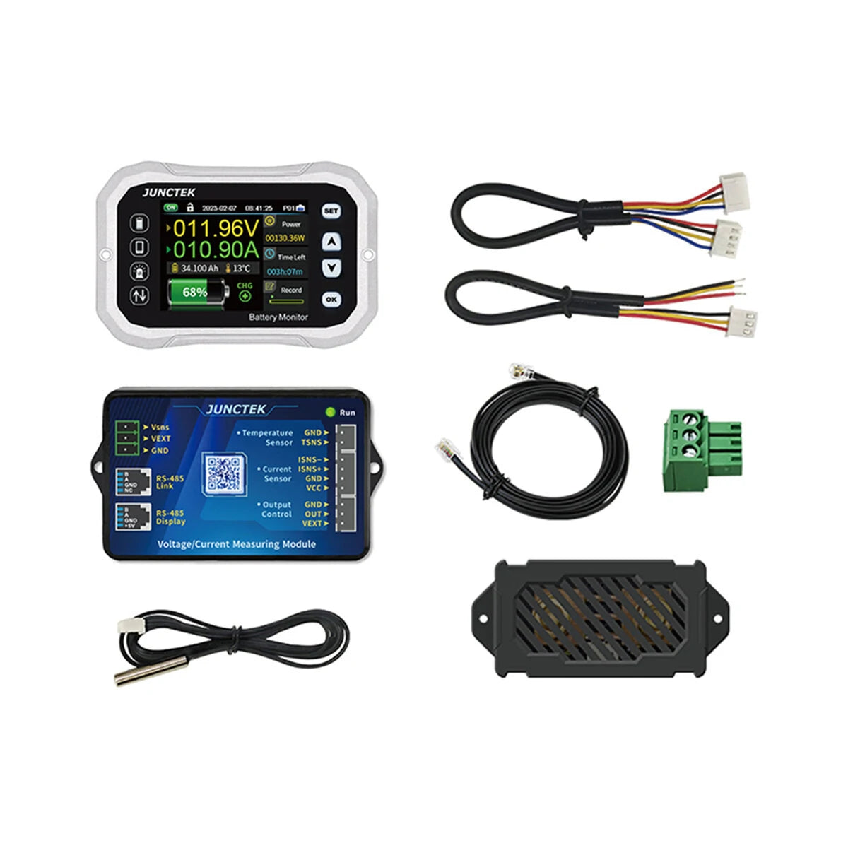 JUNCTEK Bluetooth Battery Monitor KH110F/KH140F/KH160F - Voltage & Current Tester, Capacity Indicator & VA Gauge