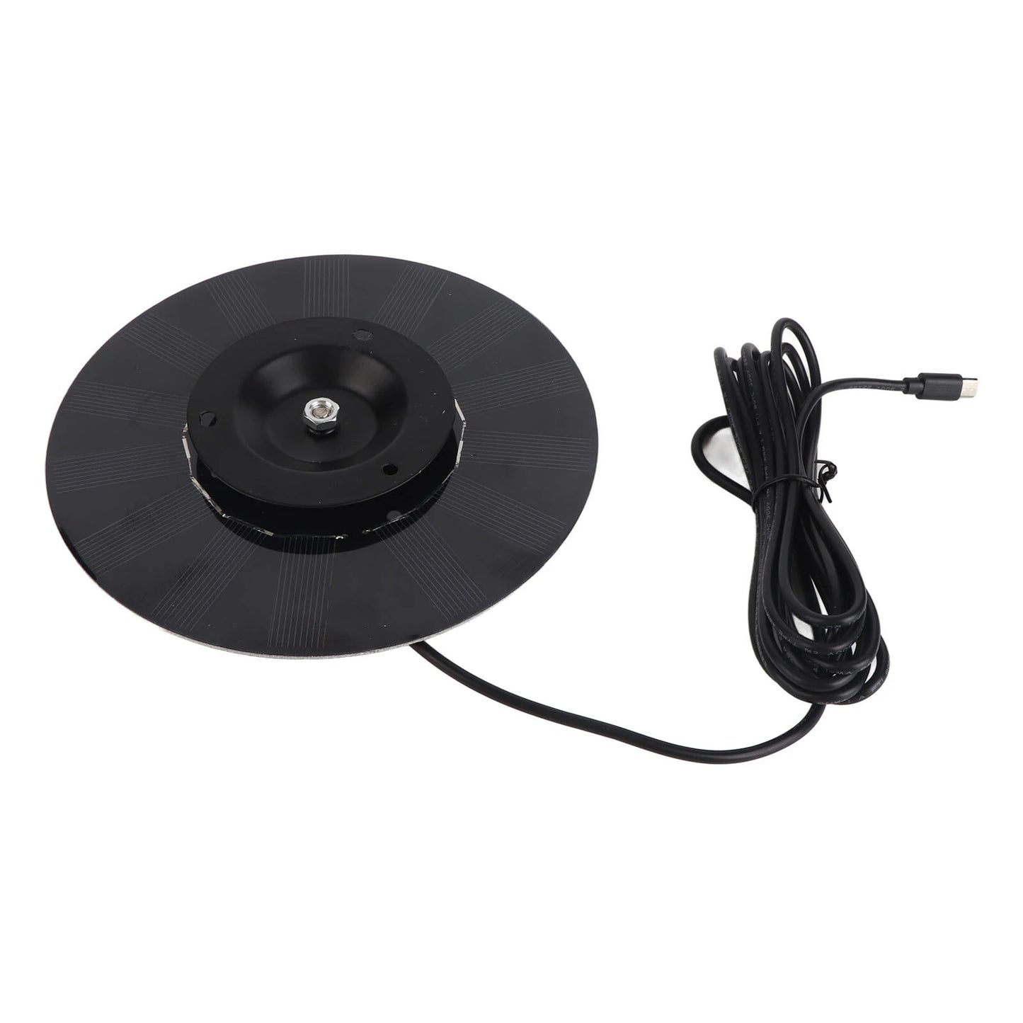 Round 4W Solar Panel Charger with USB & DC18V Outputs - Ideal for Security Surveillance Systems