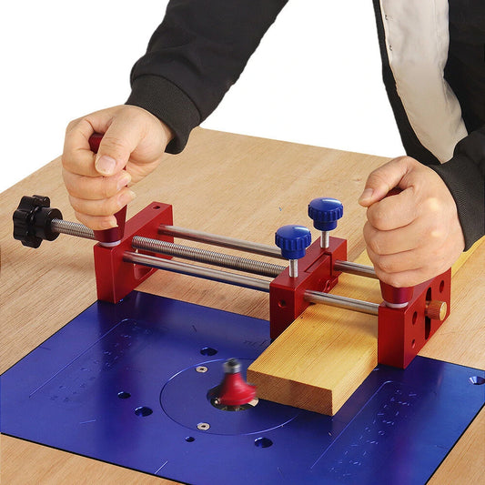 Manual Coping Sled Safety Clamp for Woodworking: Table Saws, Router Tables, Band Saws & Jointers