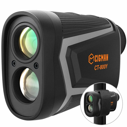 CIGMAN Precision Golf Rangefinder 850 Yards with Slope, Rechargeable, HD LCD, for Golf, Hunting, Climbing, Bird Watching