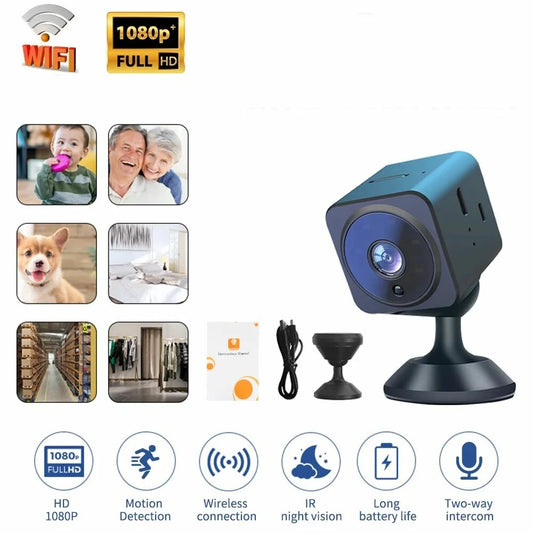 Mini AS02 Wireless WiFi Night Vision Security Camera – Small Infrared Home Surveillance Camcorder